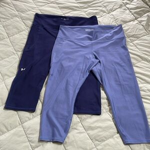 Under Armour Heatgear crop leggings -set of 2